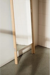 Lustro z drewnianą ramą stojące 49x166 cm Lun – noo.ma