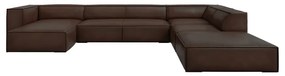 Ciemnobrązowy skórzany narożnik (prawostronny) Madame – Windsor &amp; Co Sofas