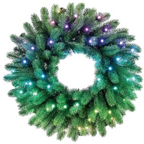 Twinkly GD20P4425P00 - LED RGB 50x, 60 cm, Wi-Fi, ściemniany wieniec świąteczny
