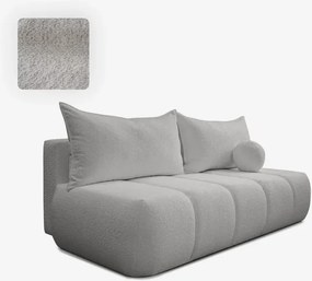 Sofa z Funkcją Spania SARIA Szara Boucle Nowoczesna