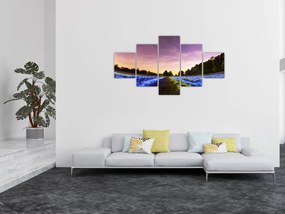 Obraz kolorowego pola (125x70 cm)