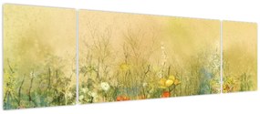 Obraz - Malowana łąka (170x50 cm)