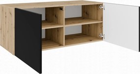 Szafka RTV wisząca MIVO 100 cm do Salonu pod Telewizor - Dąb artisan