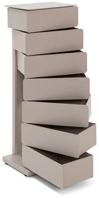 Szarobeżowa metalowa komoda 37x98,5 cm Joey – Spinder Design