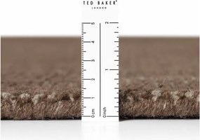 Brązowy wełniany okrągły dywan tkany ręcznie ø 160 cm Greenwich – Ted Baker