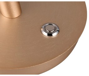 Lampa stołowa LED w kolorze złota z metalowym kloszem (wys. 56 cm) Nala – Trio Select