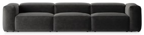 Ciemnoszara sofa 364 cm Bergano – Cosmopolitan Design