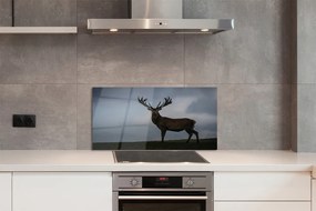 Panel nad Blat Kuchenny Jeleń w Nocnej Scenerii