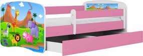 Łóżko dla dziewczynki z materacem mix 80x180 F2-C41