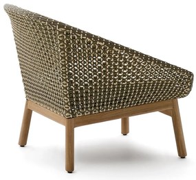 Zielono-naturalny drewniany fotel ogrodowy Olbia – Kave Home