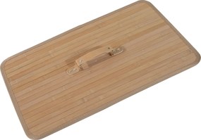 HOMCOM Kosz na Pranie Bambusowy 100L Naturalny Przestronny i Stylowy Idealny do Dużych Rodzin | Aosom PL