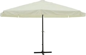 Biały ogrodowy parasol z aluminiową ramą R3-T95