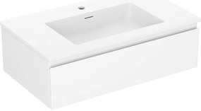 Mexen Orio szafka łazienkowa 80 cm z umywalką Otis, 1 szuflada, biała mat - 91A10-08023-1-BF01-W18M01