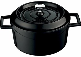 LAVA Metal garnek żeliwny, średnica 28 cm, czarny, 6,7 l