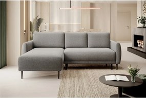 Narożnik BONO z funkcją spania Drewniane nóżki Eleganckie podłokietniki Głębokie siedzisko Lewa strona Barrel 90