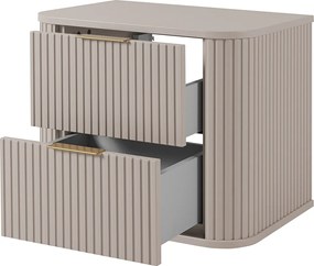 Szafka łazienkowa, kaszmir, uchwyt złoty, 41,5 x 60 x 51,7 cm