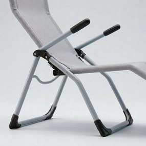 Leżak ogrodowy siateczkowy Barbados, jasnoszary Texteline