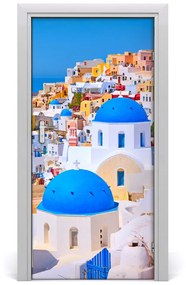 Fototapeta samoprzylepna na drzwi Miasto Santorini