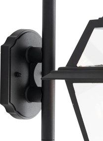 Klasyczna zewnętrzna lampa ścienna czarna IP44 - Berta