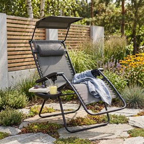 Avenberg Fotel relaksacyjny Palmas, szary, 67 x 90x 110 cm