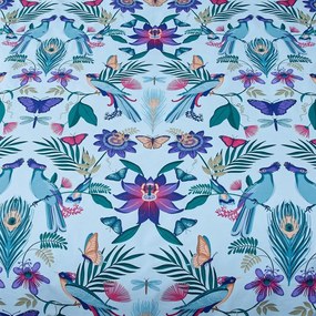 Niebieska pościel dwuosobowa 230x220 cm Mya Tropical Floral – Catherine Lansfield