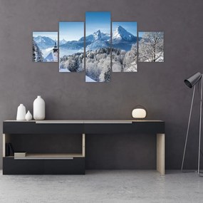Obraz - Rzut oka na zimowy krajobraz (125x70 cm)