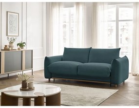 Niebieska rozkładana sofa 214 cm Ernest – Bobochic Paris