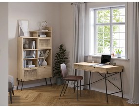 Biurko w dekorze dębu 60x110 cm Ecrin – Marckeric
