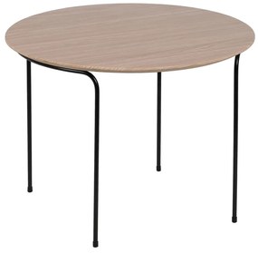 Okrągły stolik z blatem w dekorze dębu ø 60 cm Nude – Ixia