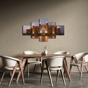 Obraz budowy w Dubaju (125x70 cm)