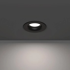 Eglo 902273 - LED łazienkowa oprawa wpuszczana SALABATE LED/4,9W/230V śr. 8,8 cm IP65 czarna