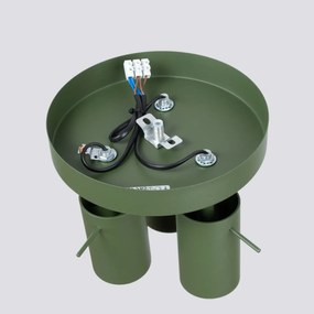 Plafon RING 3P zielony oliwkowy SOLLUX  LIGHTING