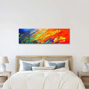 Obraz - Kolorowa abstrakcja (170x50 cm)