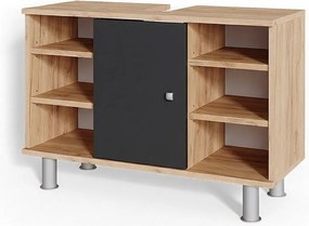Szafka pod umywalkę antracyt 80x32x54 fynn