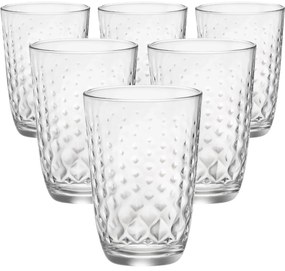 Bormioli Rocco 6-częściowy zestaw szklanek Glit, 380 ml, 380 ml