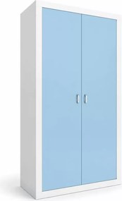 Szafa młodzieżowa Seal 2-drzwiowa nowoczesna MDF biała 190 cm