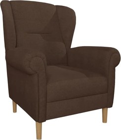 Ciemnobrązowy fotel typu uszak Swan – Ropez