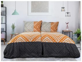 B.E.S. Petrovice Pościel flanelowa Etnic Terra, 140 x 200 cm, 70 x 90 cm