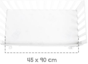 Białe łóżeczko 90x45 cm – Roba