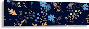 Obraz - Jesienne kwiaty (170x50 cm)