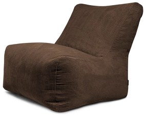 Ciemnobrązowy sztruksowy worek do siedzenia Seat 100 Lounge – SLOWDOWN