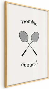 Plakat Rakiety do badmintona 29,7x42 cm z ramą złotą bez marginesu ARTGEIST B