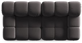 Ciemnoszara aksamitna sofa 188 cm Bellis – Micadoni Home