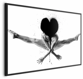 Plakat Skok 42x29,7 cm z ramą czarną bez marginesu ARTGEIST B