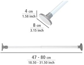 Regulowany drążek Wenko Herkules, maks. dł. 80 cm