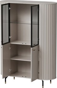 Masseno Witryna THIRA 155 x 112,3 cm do Salonu stojąca Kaszmir