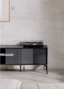 Czarna szafka pod TV 116x55x42 cm Met Mini – noo.ma