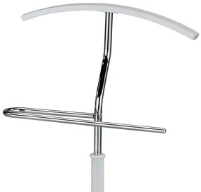 Stojak na ubrania „Cedric” chrom / biały, 45 x  106 cm