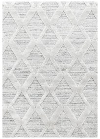 Dywan nowoczesny 3D La Casa romby kremowy 60 cm x 110 cm