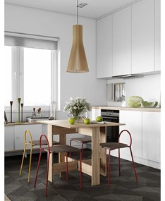 Rozkładany stół w dekorze dębu 76x28 cm Papillon – TemaHome